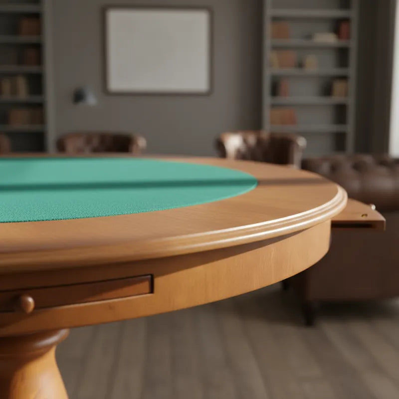 Mesa de Jogos Redonda Montreal — 6 Lugares Tampo Reversível